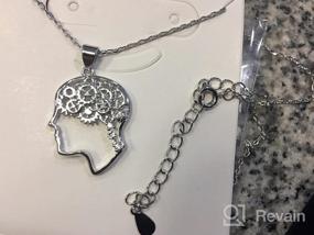 img 8 attached to 🧠 MAOFAED Behavior Analyst Gift: ABA Therapist Necklace with Mechanical Gear Brain Pendant - BCBA, Analyst Gift for Her