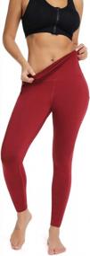 img 3 attached to Olacia Leggings: Women'S High Waisted Tummy Control Workout Leggings With Pockets
