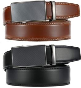 img 1 attached to Ratchet Click Packs Sliding Buckle Men's Accessories ~ Belts