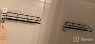 img 1 attached to 2 Tier Stainless Steel Rustproof Wall Mounted Bathroom Shelf Shower Caddy With Hooks And No Drilling Needed! review by Landon Bandepalli