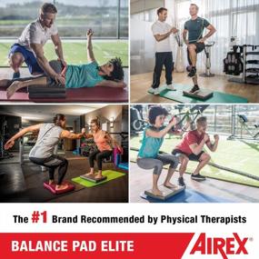 img 3 attached to Улучшите свой баланс и подвижность с помощью AIREX Balance Pad - премиум-тренажера стабильности для фитнеса, физиотерапии и реабилитации