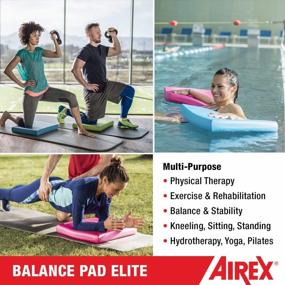 img 2 attached to Улучшите свой баланс и подвижность с помощью AIREX Balance Pad - премиум-тренажера стабильности для фитнеса, физиотерапии и реабилитации