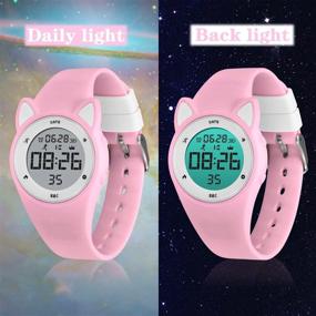 img 1 attached to Kids Watches Digital Sport Watch For Girls Boys, Fitness Tracker With Alarm Clock, Stopwatch, No App Waterproof Watches For Teens Students Ages 5-12