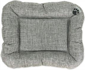 img 3 attached to Get Your Big Pooch Comfy: SUSSEXHOME Водонепроницаемая подушка для собак для больших собак - прочная моющаяся кровать (серая)