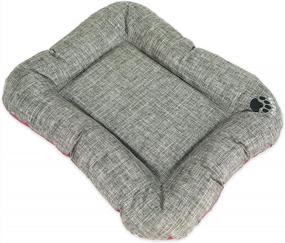 img 4 attached to Get Your Big Pooch Comfy: SUSSEXHOME Водонепроницаемая подушка для собак для больших собак - прочная моющаяся кровать (серая)