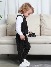 img 1 attached to DESIGN Toddler Wedding Gentleman Outfit Boys' Clothing : Suits & Sport Coats