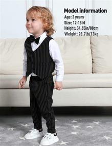 img 2 attached to DESIGN Toddler Wedding Gentleman Outfit Boys' Clothing : Suits & Sport Coats