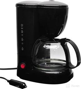 img 4 attached to ☕ RoadPro RPSC785 12V Coffee Maker: Glass Carafe, Reusable Filter, 20oz Capacity - Black