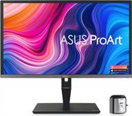 asus pa32ucx pk thunderbolt 1200nits calibrator 60hz, height adjustment, with calibrator, built-in speakers, pa32ucx-pk, led logo