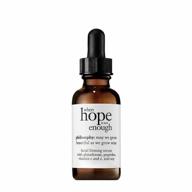 firm and lift skin with philosophy when hope is not enough facial firming serum, 1 oz. logo