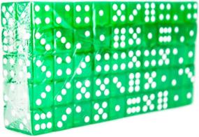 img 3 attached to 100 Count Bulk Six Sided DiceD6 Standard 16Mm In Green - Perfect For Tabletop RPGs, Board Games, And Casino Games