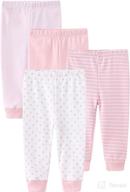 👶 kiddiezoom unisex cotton trousers pants for newborns, babies, and toddlers - cute baby pants логотип