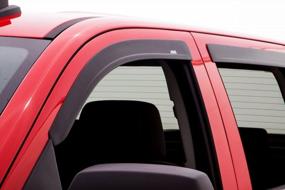 img 1 attached to Matte Black Auto Ventshade AVS Ventvisor Rain Guards & Bug Shield Combo Kit - Fits 2012-2015 Toyota Tacoma Double Cab (56048065)