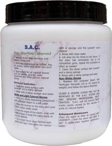 img 2 attached to 📦 SAC Poultice Powder (2.2 Lb): Effective Organic Stain Remover for Marble, Granite, Travertine, Limestone & More