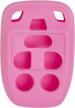 protective keyless entry remote cover for select honda models - pink silicone replacement by keyless2go logo