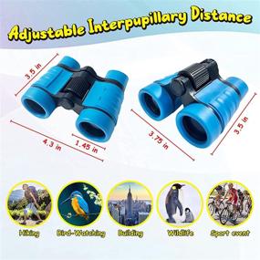 img 1 attached to Outdoor Binoculars for Kids - Toys, Gifts, and Presents for Boys and Girls Ages 3-10+ Years - Ideal for Sports, Bird Watching, and Outdoor Play