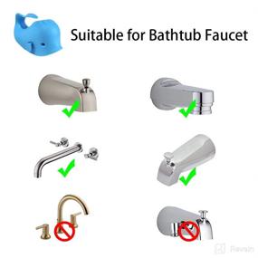 img 1 attached to 🐳 ALIBEBE Bath Spout Cover: Whale Faucet Cover for Baby and Kids Safety in Blue