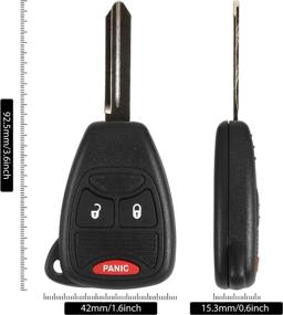 img 3 attached to 🔑 VOFONO Keyless Entry Remote for Chrysler, Dodge, Jeep - Fits Wrangler & Ram 1500 - FCC ID: M3N5WY72XX OHT692427AA (Pack of 2)