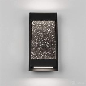 img 3 attached to 🌙 Artika GB390L-HDBL Essence Bubble Glow Box LED Porch Sconce Cylinder: 6" Modern Wall Mount Weather Resistant Outdoor Light in Black - Enhancing Your Outdoor Space