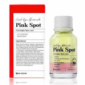 img 4 attached to MIZON Good Bye Blemish Pink Spot Overnight Care - Calamine, Camphor, AHA & BHA For Acne Treatment And Breakout Relief (19Ml/0.65 Fl Oz)