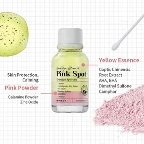 img 2 attached to MIZON Good Bye Blemish Pink Spot Overnight Care - Calamine, Camphor, AHA & BHA For Acne Treatment And Breakout Relief (19Ml/0.65 Fl Oz)