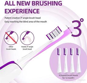 img 2 attached to 🪥 Revolutionize Your Dental Routine: HAUKE Rechargeable Ultrasonic Toothbrushes