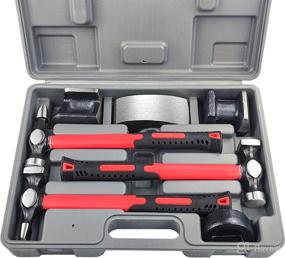 img 4 attached to 🔧 C&T Auto Body Repair Tool Kit - 7 Piece Hammer Dolly Set, Carrying Case Included - Carbon Steel Dent Body Fender Tool Set