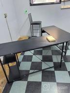 img 1 attached to 66" L Shaped Computer Desk With Storage Shelves | Corner Gaming & Writing Workstation | Modern Wooden Office Desk W/ Wood & Metal Frame - Coleshome review by Colin Zilinskas