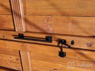 img 1 attached to Upgrade Your Space With Homode'S Rustic 12 Inch Sliding Barn Door Handle In Matte Black Iron Steel review by Benjamin Cleveland