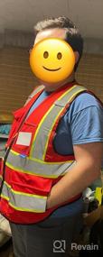 img 5 attached to 2-Tone High Visibility Reflective Safety Vest For Women Men With Pockets Zipper (11 Colors Available)