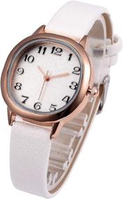 img 4 attached to ⌚ Top Plaza Stylish Women's Leather Numerals Wrist Watches: A Fashionable Timepiece