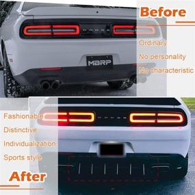 img 3 attached to 🚗 Dodge Challenger Rear Diffuser V3 - 5 Fins Set (Black, 5PCS) - Compatible with 2015-2022 Models