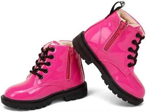 img 3 attached to Daclay Children Candy Colored Waterproof Velvet Boys' Shoes ~ Boots