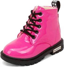 img 4 attached to Daclay Children Candy Colored Waterproof Velvet Boys' Shoes ~ Boots