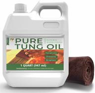 🌳 godora 32 oz pure tung oil: ideal wood sealer for indoor &amp; outdoor use, recommended by craftsmen, water-resistant tung oil for woodworking, top-quality tung oil for furniture &amp; countertop, ensuring food safety logo