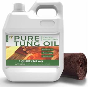 img 4 attached to 🌳 Godora 32 oz Pure Tung Oil: Ideal Wood Sealer for Indoor &amp; Outdoor Use, Recommended by Craftsmen, Water-Resistant Tung Oil for Woodworking, Top-Quality Tung Oil for Furniture &amp; Countertop, Ensuring Food Safety