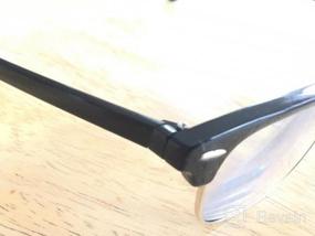 img 6 attached to Half Horn Rim Hipster Multi 3 Focus Progressive Reading Glasses