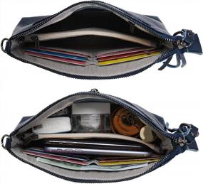img 3 attached to Versatile & Stylish: Lecxci Small Leather Crossbody Bag For Women - Perfect For Any Occasion!