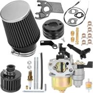 enhanced performance: yoxufa upgraded carburetor carb air filter adapter throttle cable main jet kit for 🔧 predator 212cc 196cc 6.5hp engine coleman ct200u bt200x ct200u-ex gx160 gx200 baja mb200 mini bike go kart part логотип