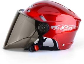 img 2 attached to skyllc Winter Helmet: Open Face Flip-Up Visor Helmet for Men & Women Electric Car Helmet - Stay Safe and Stylish in the Cold Season