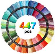 get creative with maydear's 447 skein pure cotton embroidery thread set for your next diy project! logo
