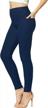 flattering and comfortable premium high waisted jeggings for women - denim leggings with cotton stretch blend logo