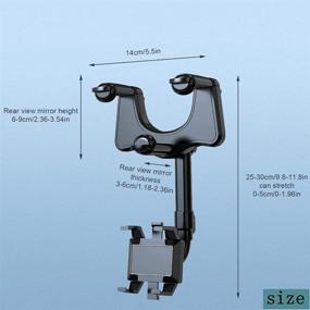 img 3 attached to 🚗 Revolutionary Mezze CARHOLD02 B: 360° Rotatable Retractable Multifunctional Car Accessory