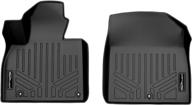 🏞️ maxliner all-weather custom fit black floor mat liner set - compatible with 2020-2023 kia telluride logo