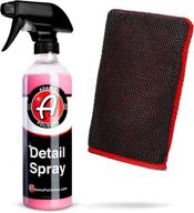 🚘 adam's clay mitt & detail spray clay lubricant - medium grade clay bar infused mitt for efficient and gentle car detailing, easily removes debris from paint, glass, wheels, & more логотип