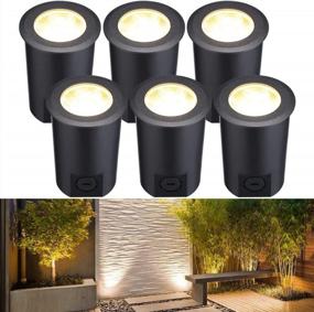 img 4 attached to Transform Your Landscape With LEONLITE 7W In Ground Well Lights - Pack Of 6, 720LM, Low Voltage, Waterproof, 3000K