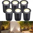 transform your landscape with leonlite 7w in ground well lights - pack of 6, 720lm, low voltage, waterproof, 3000k logo