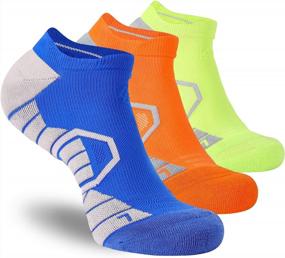 img 4 attached to Moisture-Wicking, Cushion-Padded Low Cut Running Socks By Hylaea Athletics