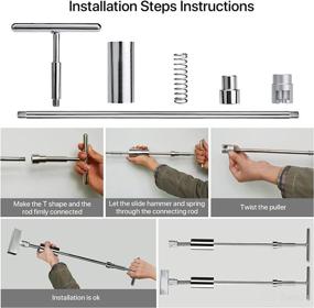 img 3 attached to 🚗 ZEUSFIRE 97PCS Dent Puller Kit for Car Dent Removal - Paintless Dent Repair Kit with Golden Lifter, Slide Hammer T-bar Dent Puller, Bridge Puller, Suction Cup, and Glue Gun