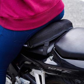 img 1 attached to 🛵 Enhance Comfort with our Large Air Motorcycle Seat Cushion: Pressure Relief Pad for Cruiser Touring Saddles - 15"x 13.5